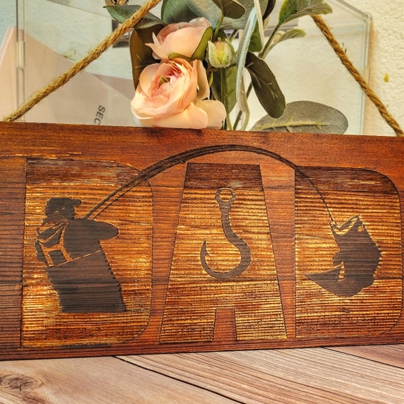 Dad fishing sign - Picture 1 of 1